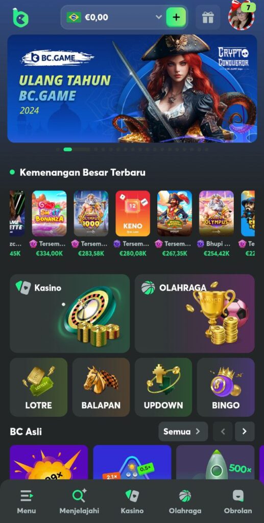 BC.Game mobile application