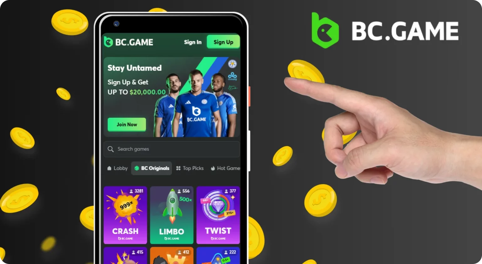 How to update the BC.Game app to the latest version