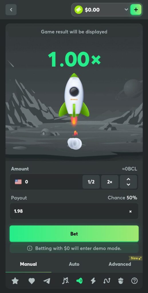 BC.Game mobile application