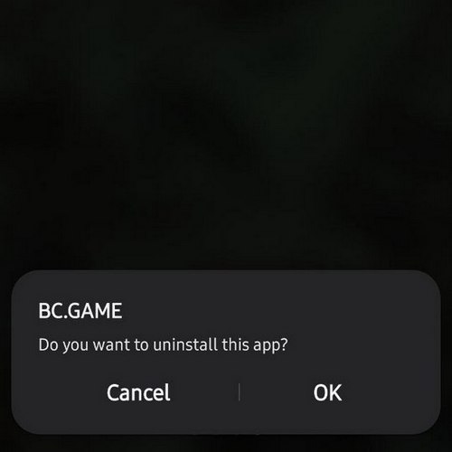 How to uninstall the BC.Game app